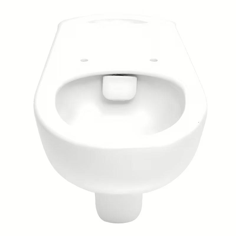 Bílé závěsné WC Vitra s bezokrajovým splachováním pro snadnou údržbu