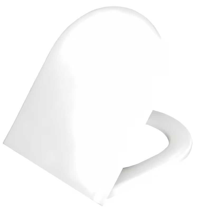 Bílé WC sedátko Vitra z duroplastu s kovovými panty a skrytým uchycením