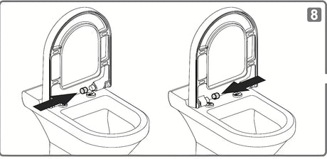 Bílé WC sedátko Vitra z duroplastu s kovovými panty a skrytým uchycením