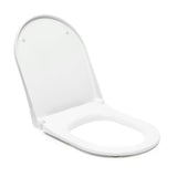 Bílé WC sedátko Vitra Integra se slim designem a funkcí SoftClose