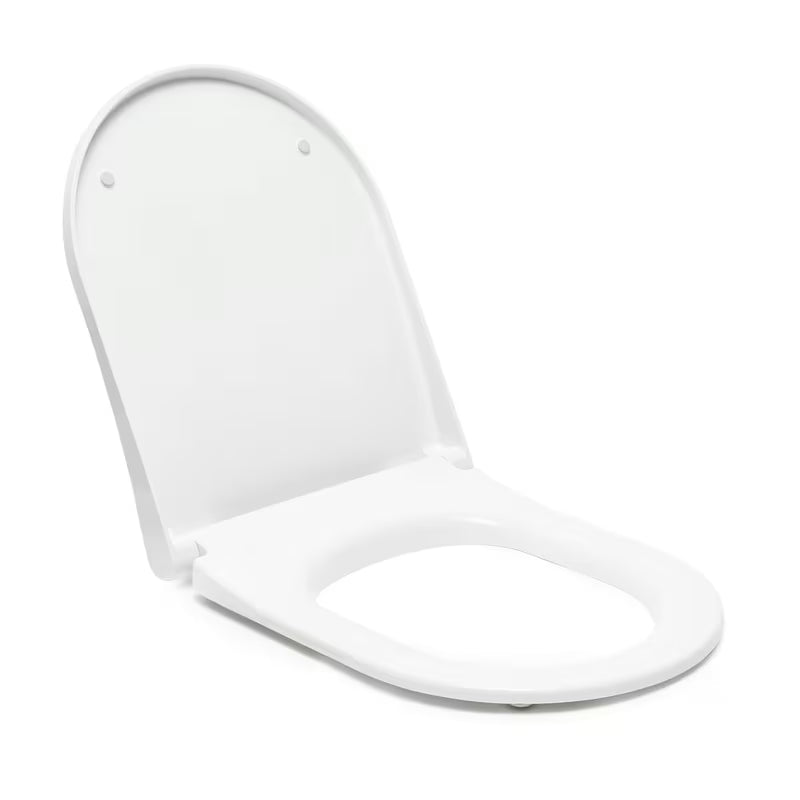 Bílé WC sedátko Vitra Integra se slim designem a funkcí SoftClose