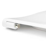 Bílé WC sedátko Vitra Integra se slim designem a funkcí SoftClose
