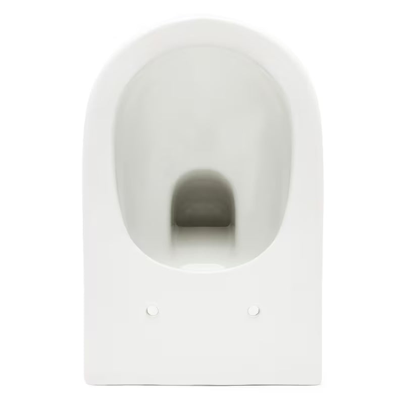 Závěsné WC VitrA Integra v bílé barvě s Rim-Ex bez splachovacího okruhu a sedátkem SoftClose.