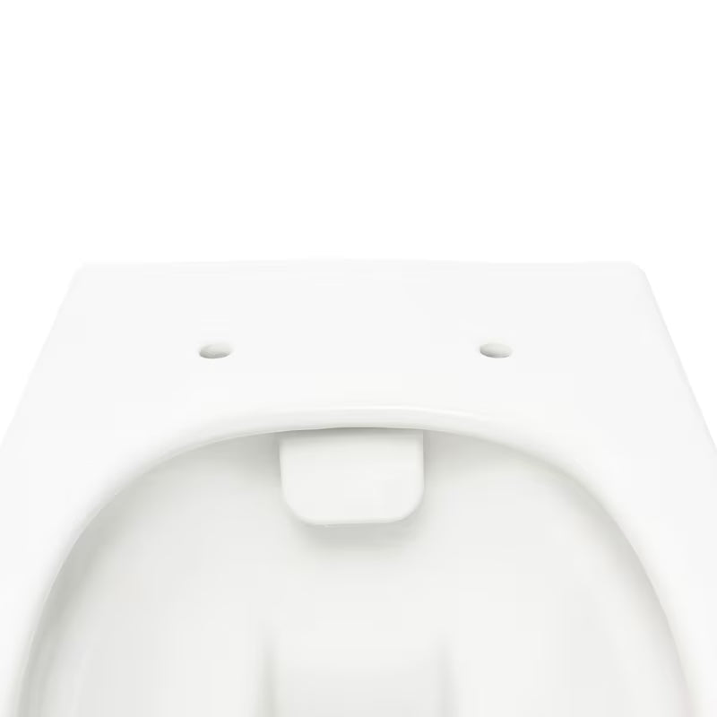 Závěsné WC VitrA Integra v bílé barvě s Rim-Ex bez splachovacího okruhu a sedátkem SoftClose.