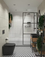 Černé závěsné WC VitrA Integra se sedátkem SoftClose a splachováním Rim-Ex