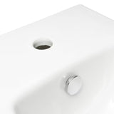 Bílý závěsný bidet Vitra Integra s otvorem na baterii a přepadem
