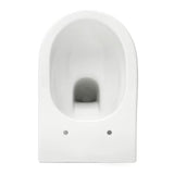Bílé závěsné WC VitrA Integra bez splachovacího okruhu s technologií Rim-Ex a sedátkem SoftClose.