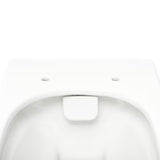 Bílé závěsné WC VitrA Integra bez splachovacího okruhu s technologií Rim-Ex a sedátkem SoftClose.