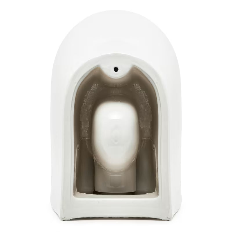 Bílé závěsné WC VitrA Integra bez splachovacího okruhu s technologií Rim-Ex a sedátkem SoftClose.