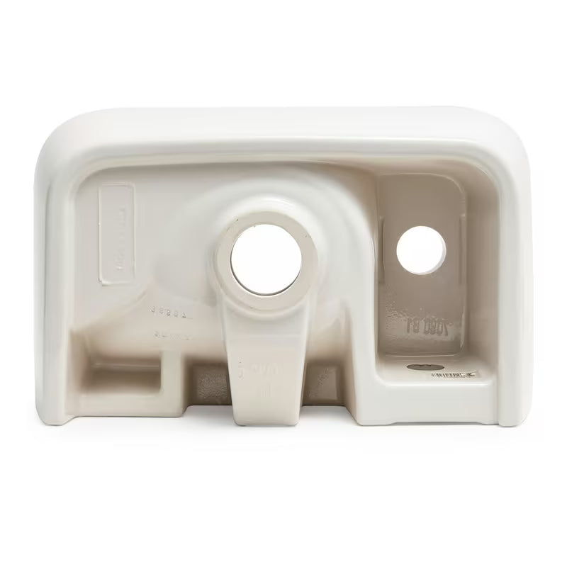 Bílé keramické umývátko Vitra Integra 37x22 cm s přepadem a otvorem pro baterii vpravo