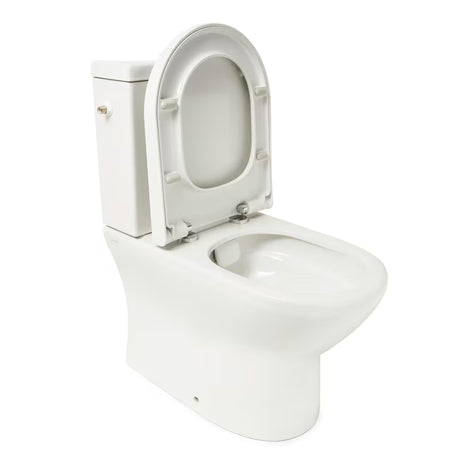 Bílé WC kombi VitrA Integra bez splachovacího okruhu se sedátkem SoftClose a nádržkou