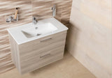 Koupelnová sestava Vitra Mia 79 x 39,5 cm v dekoru cordoba se skříňkou, umyvadlem, zrcadlem a LED světlem