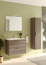 Koupelnová sestava Vitra Mia 79 x 39,5 cm v dekoru cordoba se skříňkou, umyvadlem, zrcadlem a LED světlem