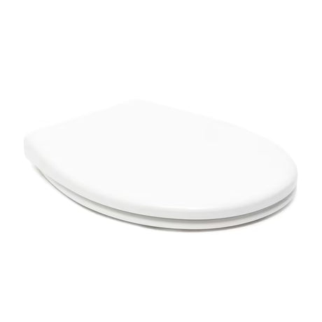 Bílé WC sedátko Vitra Normus s technologií SoftClose, EasyLock a kovovými panty se skrytým uchycením.