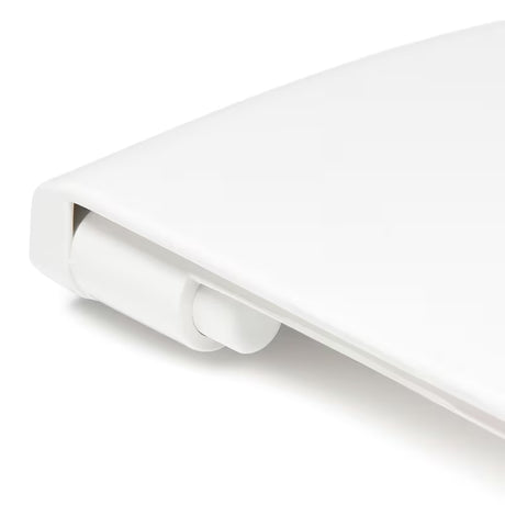 Bílé WC sedátko Vitra Normus s technologií SoftClose, EasyLock a kovovými panty se skrytým uchycením.