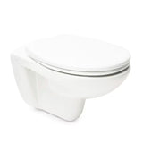 Závěsné WC Vitra Normus v bílé barvě bez splachovacího okruhu se sedátkem SoftClose.