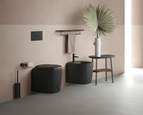 Závěsné WC Vitra Plural v černé matné barvě bez splachovacího okruhu