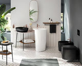 Závěsné WC Vitra Plural v černé matné barvě bez splachovacího okruhu