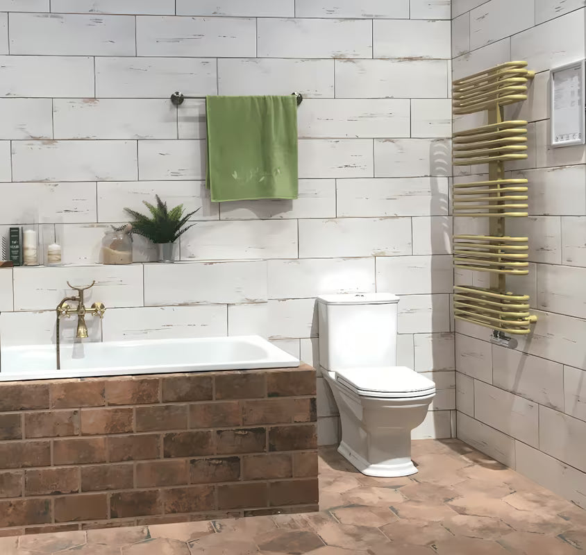 Bílé WC kombi Vitra Ricordi s vario odpadem včetně armatury, bez WC sedátka