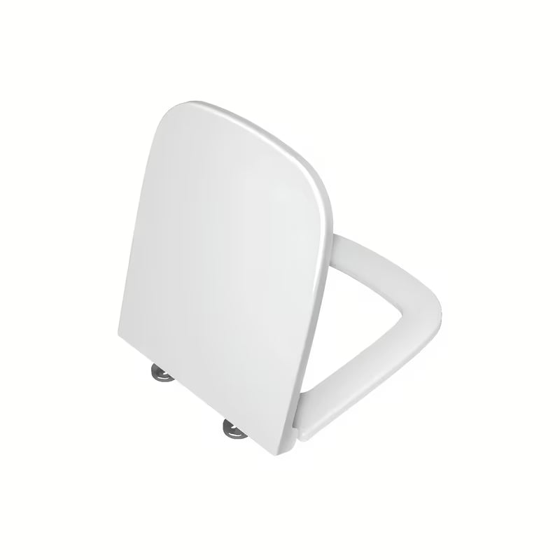 Bílé WC sedátko Vitra S20 z duroplastu s funkcí SoftClose a kovovými panty