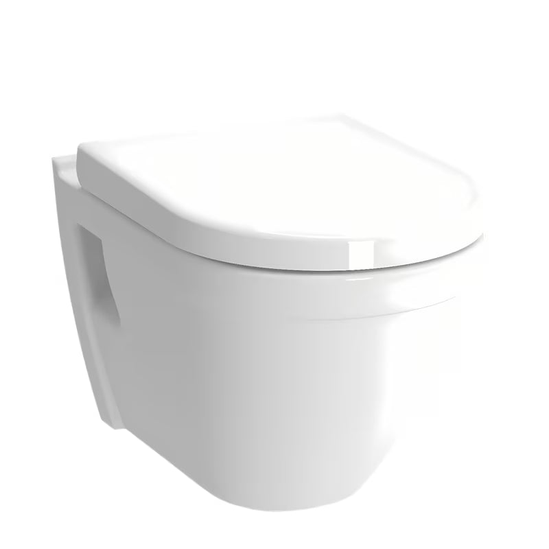 Bílé závěsné WC VitrA S50 s viditelným bočním uchycením