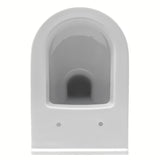 Bílé závěsné WC VitrA S50 s viditelným bočním uchycením