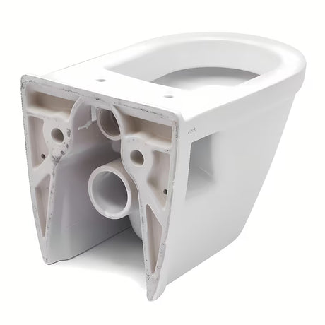 Bílé závěsné WC VitrA S50 s viditelným bočním uchycením