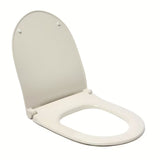 Matné WC sedátko Vitra Sento SoftClose v odstínu taupe s kovovými panty