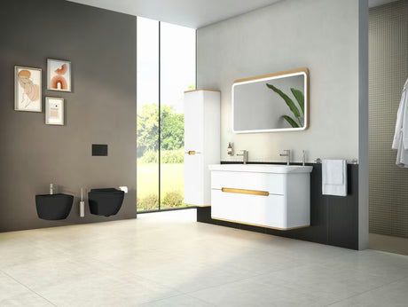 Závěsný bidet VitrA Sento v černé barvě se skrytým uchycením