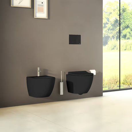 Závěsný bidet VitrA Sento v černé barvě se skrytým uchycením