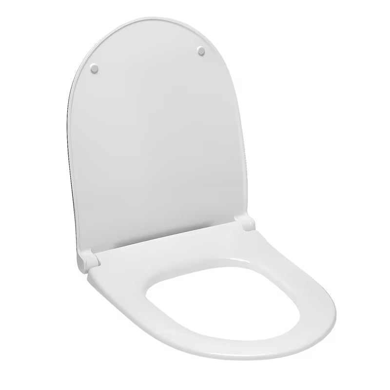 Bílé WC sedátko Vitra Sento z duroplastu se slim designem a technologií SoftClose