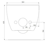 Závěsné WC VitrA Shift v bílé barvě s bidetovací tryskou bez splachovacího okruhu