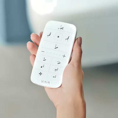 Bílé inteligentní WC s bidetem Vitra V Care 1.1 bez splachovacího okruhu se sedátkem