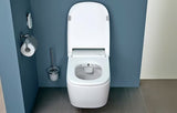 Bílé inteligentní WC s bidetem Vitra V Care 1.1 bez splachovacího okruhu se sedátkem
