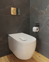 Bílé inteligentní WC s bidetem VitrA V-Care s vyhřívaným sedátkem a sprchovými funkcemi