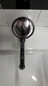 Páková stojánková umyvadlová baterie WF Industrial Dark-Metal bez výpusti v povrchu olejem gumovaný bronz.