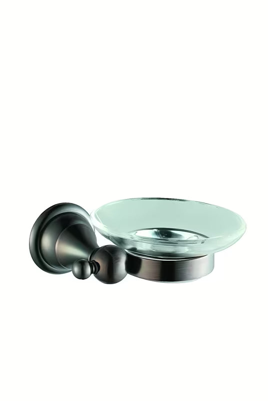 Nástěnná mýdlenka WF Industrial Dark-Metal v úpravě olejem gumovaný bronz se skleněnou mýdlenkou.